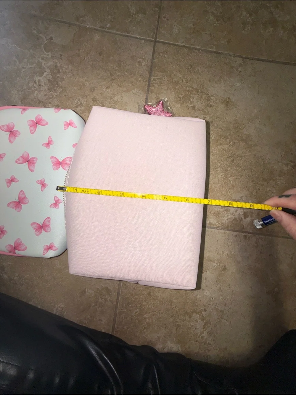 2 brand new makeup bags and keychain